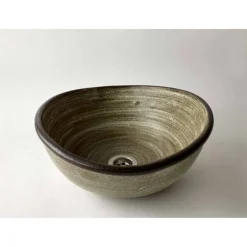 Atelier Schoening 2. Wahl Waschbecken Steingrau oval Ø 37-31 cm Höhe 14 cm