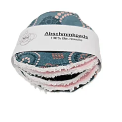 Afrosteff Abschminkpads, Kosmetikpads 5-er Pack, waschbar