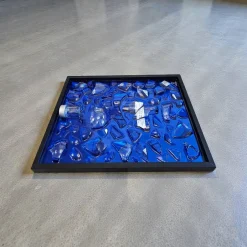 Bilderrahmen^Framepox Absolut Vodka Wandbild 3D – Broken Glass Art mit Epoxidharz – Upcycling Kunst – Moderne Bar Wanddeko Unikat