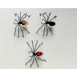 Best es-schmuckdesign Aludraht Deko Spinnen in verschiedenen Blautöne, Weiß und Grün
