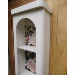 Deko-Objekte^CottageFurnitures Antik Wandregal Wandschränkchen Vitrine Wandkästchen Hängekästchen