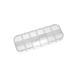 Fascinum-Shop Aufbewahrungs-Box, Perlenbox, Clickbox, Fächer, 13cm x5cm , Perlen, basteln, 32070