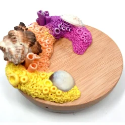 Design Out Of Norm Aufbewahrungsglas Korallenriff mit FIMO Skulptur, Unikat, handgefertigt