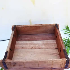 Kisten & Boxen^DeinZuhause Backsteinform auf Füßen Ziegelform groß Holzkasten