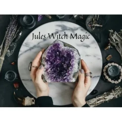 JulesWitchMagic Baderitual  Heilungsbad , negatives auflösen, Heilungsritual, Heilung, Toxisches Band lösen 250 ml + Kerze + Anleitung