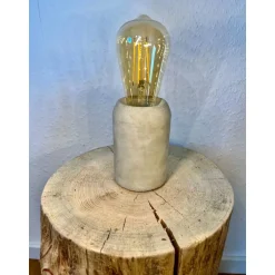 Nachttischlampen^That Used To Be Betonlampe Tischleuchte – Handgefertigte Vintage Nachttischlampe aus Beton, Unikat & Geschenkidee