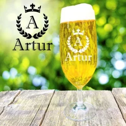 Ankes kreative Suite Bierglas Freund mit personalisierter Gravur Geschenk