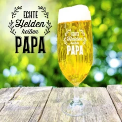 Ankes kreative Suite Bierglas Papa mit personalisierter Gravur Geschenk