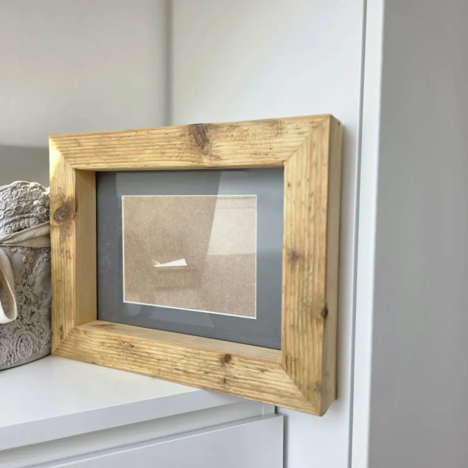 Altholzspiegel Bilderrahmen Holz Altholz alte Bohlen B2274 Loftausführung Altholzbilderrahmen Hochzeit Geschenk Geburt