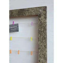 Altholzspiegel Bilderrahmen 45x60 Holz Altholz alte Bohlen Loftausführung Altholzbilderrahmen mit Schnur Hochzeit Geschenk Geburt