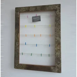 Altholzspiegel Bilderrahmen 45x60 Holz Altholz alte Bohlen Loftausführung Altholzbilderrahmen mit Schnur Hochzeit Geschenk Geburt