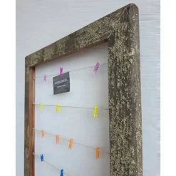 Altholzspiegel Bilderrahmen 45x60 Holz Altholz alte Bohlen Loftausführung Altholzbilderrahmen mit Schnur Hochzeit Geschenk Geburt