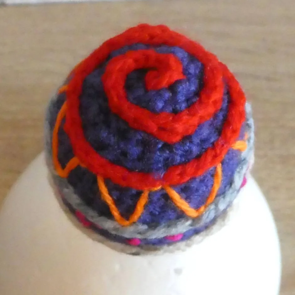 Best CreativBaer Blumenstecker / Pflanzenstecker - Osterei - bunt