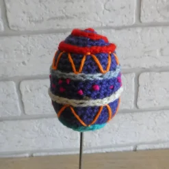 Best CreativBaer Blumenstecker / Pflanzenstecker - Osterei - bunt