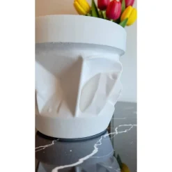 firlefanz Oderbruch Blumentopf aus ABS Filament – 3D-gedruckt, wellenförmig, leicht & stabil