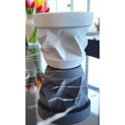 firlefanz Oderbruch Blumentopf aus ABS Filament – 3D-gedruckt, wellenförmig, leicht & stabil