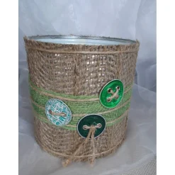 SOULOUs ART Blumentopf Übertopf Tischeimer Geldgeschenk  GRÜN Nespresso Kapseln Jute