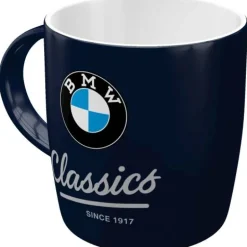 Antik und Kultiges BMW Classic Tasse – Keramik Biker Kaffeetasse Motorrad Geschenk 330 ml