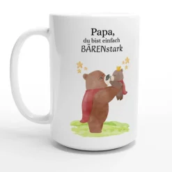 Alisas kreative Ecke BÄRENstark Tasse, Papa BÄRENstark Tasse, Geschenk für Papa, Tasse für Papas, Bären Tasse