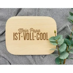Ankes kreative Suite Brett Frühstücksbrett Papa Vater Vatertag Vesperbrett Schneidebrett Geburtstag Weihnachten Küche Holz Stullenbrett