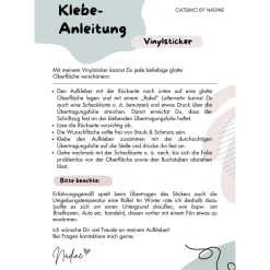 Briefkästen^CatsimoDE Briefkasten Aufkleber personalisiert Name Familie Vinylaufkleber Beschriftung