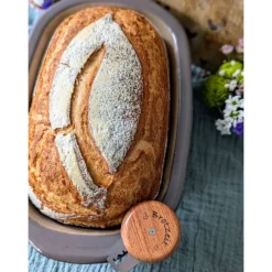 Online igelfabrik Brotmesser Ufo - "Brotzeit" - Klingenhalter aus Holz inkl. 5 Edelstahl Messerklingen