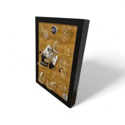 Sale Framepox Corona Wandbild 3D – Flaschenkunst mit Epoxidharz im Rahmen – Upcycling Bier Deko