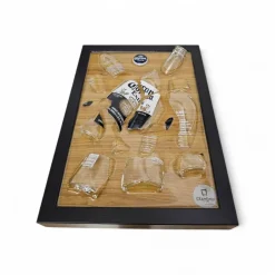 Sale Framepox Corona Wandbild 3D – Flaschenkunst mit Epoxidharz im Rahmen – Upcycling Bier Deko