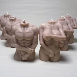 13gramm.store Curvy Body Torso Candle Set | Deko Körperkerze Sojawachs | Mann & Frau | Handmade, Hochzeit Geschenk