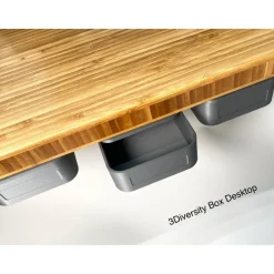 3DVERSUM 3Diversity Box - für Ikea Skadis Lochwände - Independent (To Go Version) - Desktop (Montage unter Tischen)
