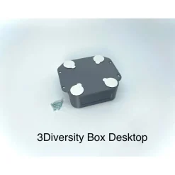3DVERSUM 3Diversity Box - für Ikea Skadis Lochwände - Independent (To Go Version) - Desktop (Montage unter Tischen)