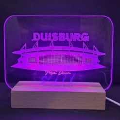 Discount CreaLight and more Duisburg LED-Lampe komplett oder separates Acrylmotiv mit Fußballstadion