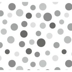 Bordüren^meinBordürenladen ECO Bordüre: Kleine Punkte grau - 12 cm Höhe