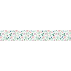 Bordüren^meinBordürenladen ECO Bordüre: Millefleurs Blüten Dolden - 20 cm Höhe