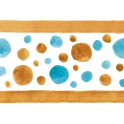 Bordüren^meinBordürenladen ECO Kinderbordüre: Aquarell Dots - Nr.1 - mehrfarbig - 10 cm Höhe