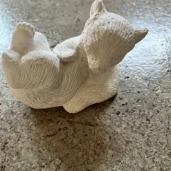 Monster & Tiere^Mal- und Bastelwerkstatt Eisbär   - 1 Gipsrohling süßer Bär ca. 10cm zum selber Bemalen zum Kindergeburtstag