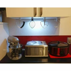 Backzubehör^3DREAMS 4er Set Halter K-A 2S passend für Kitchen Aid Küchenmaschinen Organizer der Ihr Backzubehör wie z.B. Schneebesen, Knethaken, Flexi-Rührer, Flachrührer oder flexibler Flachrührer in Szene setzt und für mehr Patz in Ihrer Küche sorgt.