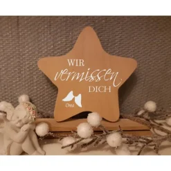 Best FlyingLoveDesign Erinnerung an ein Sternenkind, Andenken für Sterneneltern, Geschenk mit individueller Gestaltung, Beerdigung, Trauerges