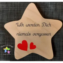 Deko-Objekte^FlyingLoveDesign Erinnerung an ein Sternenkind, Andenken für Sterneneltern, Geschenk mit individueller Gestaltung, Beerdigung, Trauerges