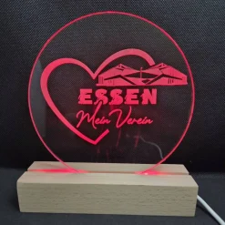 Best CreaLight and more Essen LED-Lampe mit rundem Acrylmotiv (auch separat) mit Fußballstadion deines Lieblingsvereins