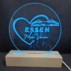 Best CreaLight and more Essen LED-Lampe mit rundem Acrylmotiv (auch separat) mit Fußballstadion deines Lieblingsvereins
