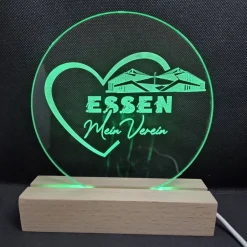 Best CreaLight and more Essen LED-Lampe mit rundem Acrylmotiv (auch separat) mit Fußballstadion deines Lieblingsvereins