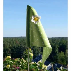 Dorotheas-Handarbeiten Fahrradwimpel, Blumenwimpel,  Blümchen Wimpel Dreirad, Fähnchen Kinderwagen, Laufrad-Wimpel, Wimpel Dreirad, Kinderwagen, kleine Blümchen-Fahne