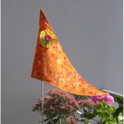 Dorotheas-Handarbeiten Fahrradwimpel, Blumenwimpel,  Blümchen Wimpel Dreirad, Fähnchen Kinderwagen, Laufrad-Wimpel, Wimpel Dreirad, Kinderwagen, kleine Blümchen-Fahne