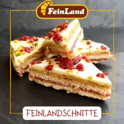 FeinLandsKeksbar Feingebäck 800g  (37Eur pro Kg) Präsentdose Kekse und Plätzchen wie selbstgebacken von FeinLand