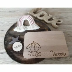 AlexandrasKreativwerkstatt Frühstücksbrett/Vesperbrett/Schneidebrett Laser Gravur Bild Esel