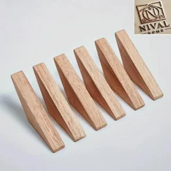 Nival Home Garderobenhaken Wandhaken Holzhaken Wand Haken Kleiderhaken Dreieck