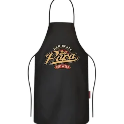 Antik und Kultiges Grillschürze Der beste Papa – Lustige Kochschürze aus Baumwolle für Grillfans
