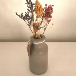 Clearance Brittis Betonhuus Hübsche kleine Vase aus Beton für Trockenblumen, auch als Kerzenständer, 10 cm hoch