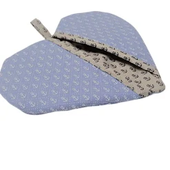 Afrosteff Herz Ofenhandschuh, Topfhandschuh, Topflappen maritim